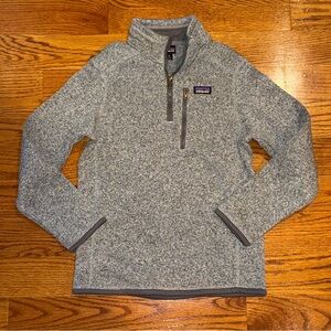 Boys’ Patagonia Quarter Zip Sweater size Medium
10